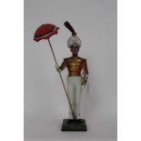 Sitzendorf figure - Coldstream Guards Indian figure with parasol