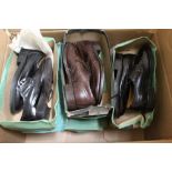 Gentlemen's vintage leather shoes. Mainly British . Makes include Descol, Crown Major, Loake. Mixed