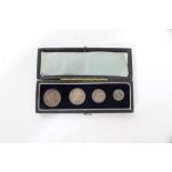 G.B. - Maundy four coin set 4d - 1d, Victoria O.H. 1898 AU (in black case of issue) (1 coin set)