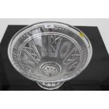 Waterford Crystal bowl 19.5cm high, 27.5cm diameter, together with coaster and photograph frame