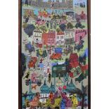 Impressive 1960s/70s enamelled panel with scene of the London to Brighton Rally