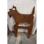 Cast iron Scottie Dog boot scraper