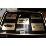 1950s / early 1960s Ford dealership tray displaying the different models, with address for Elm Park