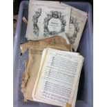 Very large collection sheet music- Boose & Hawkes library bags