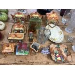 Group of Cottageware, ceramics West German studio pottery and other china and glassware