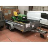 Wesbroom Trailers twin axel plant trailer with hinged loading ramp, Serial No. 1682113, 3000 KG gros