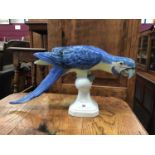 Royal Dux porcelain figure of a parrot
