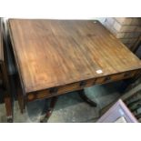 Georgian inlaid mahogany sofa table