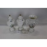 Group of large Aynsley vases and covers