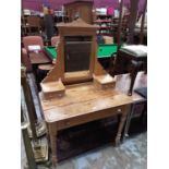 Two Victorian pine dressing tables
