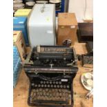 1920s Underwood typewriter, 1950s child’s ‘Essex Sewing Machine’ with original box and instructions,