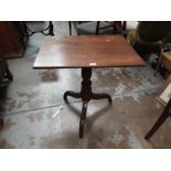 George III mahogany tripod table