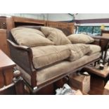 Good quality Bergere three seater sofa