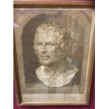 Pair of 18th century mezzotints of Seneca and Democritus, in glazed frames