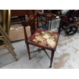 Edwardian inlaid corner chair