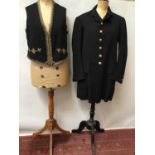 Antique Livery frock coat with Firmin & Sons Dragon on Crown buttons and waistcoat.