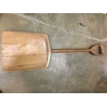 Antique sycamore malt shovel