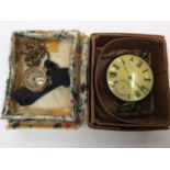 Ladies vintage 9ct gold wristwatch together with a Victorian silver open faced pocket watch