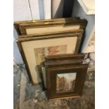 Quantity of 19th century and later framed watercolours, some signed