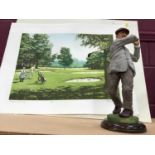 Golfing prints and pictures, and a Fairweather golfer