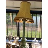 Mid 20th century Italian green alabaster table lamp