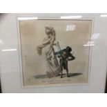 19th century hand coloured engraving