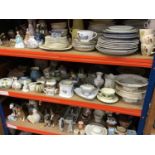 Decorative ceramic figures and tea ware