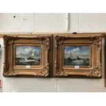 James Derber pair of 19th century style oils