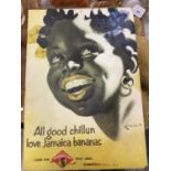 All good chillun love Jamaica bananas advertising board