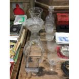 Mixed lot of glass to include goblets