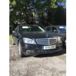 2012 Mercedes Benz C180 Saloon 1.8 petrol, automatic gearbox. Registration KY11 0PW, finished in bl