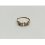 18ct gold sapphire and diamond ring