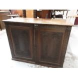 19th century heavily carved oak side cabinet