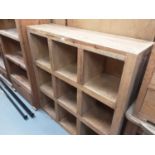 Hardwood display unit