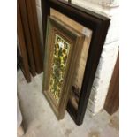 Two tile panels in frames