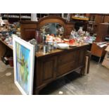 1920s walnut sideboard