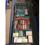 Collection of antique and later books, including leather bound volumes