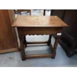 Old oak joint stool