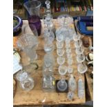 Quantity of mixed cut glassware to include Royal Albert crystal and Edinburgh crystal