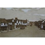 Pair limited edition signed Glynn Thomas etchings- The Siege House and The Rose and Crown, both numb
