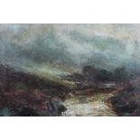 John Falconer Slater landscape, oil on board