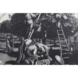 Clare Leighton - Apple Picking from the series 'The Farmer's Year', 1932, black and white wood cut i