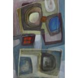 Gerald Meares (1911-1975) oil on board- Abstract Shapes, signed in glazed frame