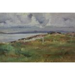 H. Ross-Fraser, early 20th century oil on canvas board - loch-side landscape, signed and dated '12,