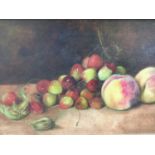 E.H. Collier, still life with fruit, signed, oil on canvas