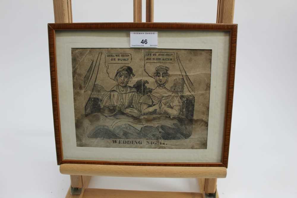 Early 19th century engraving - Wedding Night - Image 2 of 6