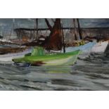 James Forsyth framed marine oil