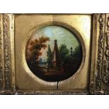 Two 19th Century Continental School oil on panels mounted in gilt frames