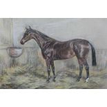 William Wasdell Tricket - pastel study of a horse, signed and framed