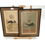 Four vanity fair prints, depicting judges